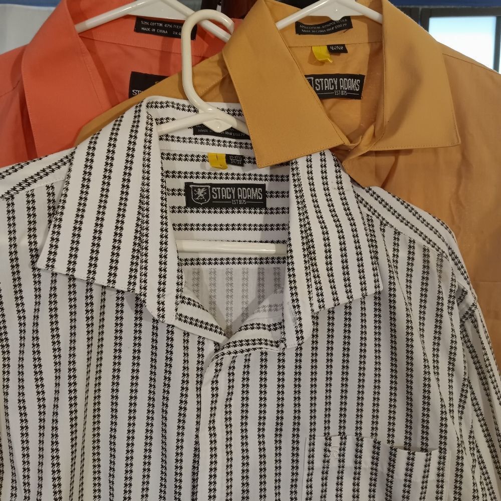 Vintage Stacy Adams Long Sleeve Shirt Bundle size 16-18